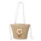 thumbnail image 1 of Bolso bandolera para mujer, bandolera de paja transpirable, Bolso con cordón, viaje de compras, 1 of 9