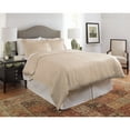 thumbnail image 2 of Pointehaven  450 TC Dobby Jacquard Cotton Luxury Size Duvet Set Camel King - Cal King, 2 of 5