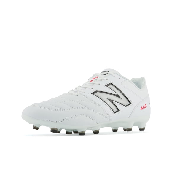 New Balance Men's 442 V2 Team FG Soccer Shoe, White/Black, 8 Wide
