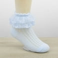 thumbnail image 2 of 5 Pack Girls Ruffle Socks Ruffle Lace Ankle Dress Princess Socks, 2 of 4