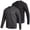 Black/Charcoal Heather, variant on Mens Thermal Shirts - Crewneck and Henley Top Long Sleeve Thermal Shirts for Men 2 Pack