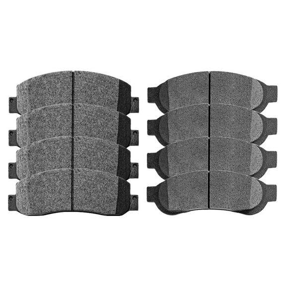 AutoShack Front and Rear Ceramic Brake Pads Kit Replacement for 2008 2009 2010 2011 2012 Ford F-350 Super Duty 2012 F-250 Super Duty 5.4L 6.2L 6.4L 6.7L 6.8L V8 4WD RWD