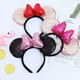 thumbnail image 2 of Diadema con lazo de lentejuelas y tambor, diseño de dibujos animados de Minnie, lentejuelas estéreo, diadema con lazo de lentejuelas de algodón, efecto 3D, estilo versátil, cómoda de llevar, 2 of 6