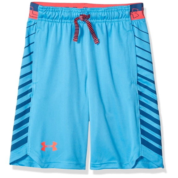 Under Armour Boys Shorts Pink Medium Drawstring Active $25 M