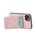 thumbnail image 4 of ELEHOLD for iPhone 14 Leather Wallet Case with Card Slots Magnetic Button Kickstand Function Full Body Protective Shockproof Cover for iPhone 14 6.1",Pink, 4 of 8