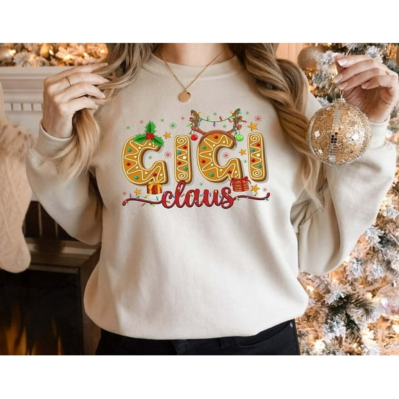 Gigi Claus Sweatshirt, Gigi Claus Crewneck, Gigi Claus Shirt, Grandma Hoodie, Funny Christmas Sweatshirt,Christmas Gigi Gift, Grandma Gift