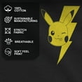 thumbnail image 4 of Men's Pokemon Pikachu Lightning logo Graphic Tee Black Medium, 4 of 8