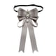 thumbnail image 4 of Pajarita para mujer, ideal para damas y niñas, con lazo ajustable para el cuello de la camisa, ideal para el cuello. Gris, 4 of 9