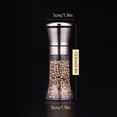 thumbnail image 4 of Stainless Steel Salt and Pepper Grinder, Adjustable Grinder, for Sea Salt, Black Peppercorn, or Spices (5.3"x1.9"), 4 of 8