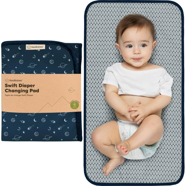 Colchoneta para Cambiar Pañales KeaBabies 65x35 cm Plegable Impermeable