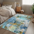 thumbnail image 3 of Socofuz Machine Washable Non-slip Carpet, Colorful Soft Area Rugs for Living Room Bedroom Dining Room Farmhouse, 5'x7', 3 of 8