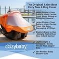 thumbnail image 2 of Summer Cozy Cover Sun & Bug Cover (Glacier Gray) - The Industry Leading Infant Carrier Cover Trusted by Over 2 Million Moms Worldwide for Protecting Your Baby from Mosquitos, Insects & The Sun, 2 of 5