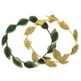 thumbnail image 1 of WORGEOUS Tocado de la corona de hojas de 2 piezas tocado de hojas romanas para cosplay jugando accesorios de mascaradas, 1 of 9