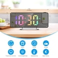 thumbnail image 4 of Projection Alarm Clock, AMIR LED Alarm Clock 7.9" 180° Rotatable Date Temperature Display Dimmer Snooze Night Mode Digital Alarm Clock for Bedroom Kids Room Elderly Colorful, 4 of 11