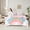 Light Pink, variant on Feelyou Cartoon Rainbow Unicorn Twin Bedding Sets 7pcs for Kids, Stars Clouds Girl Bedding Comforter Set, Psychedelic Galaxy Sheet Sets