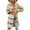 Yellow, variant on Azrian Women's Flannel Plaid Shacket Long Sleeve Button Down Shirts Jacket Coats with Side Pockets