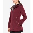thumbnail image 3 of Jones New York Colorblocked Hooded A-line Rai Burgundy Large, 3 of 4