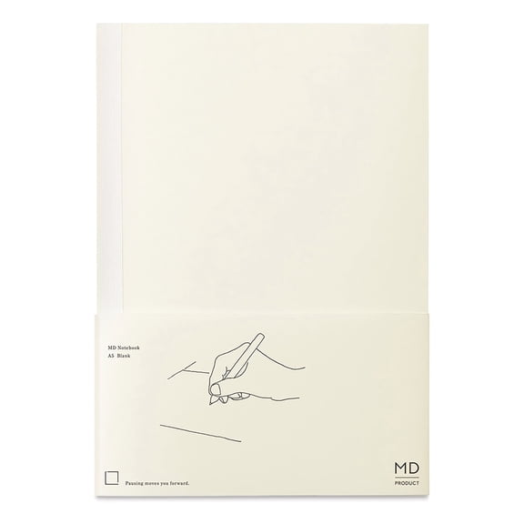 Midori MD Notebooks - A5, Blank, White