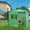 6x8 Clear Green, variant on EAGLE PEAK 8'x6' Portable Walk-in Greenhouse Instant Pop-up Fast Setup Indoor Outdoor Plant Gardening Greenhouse Canopy, Front and Rear Roll-up Zipper Entry Doors and 2 Large Roll-up Side Windows