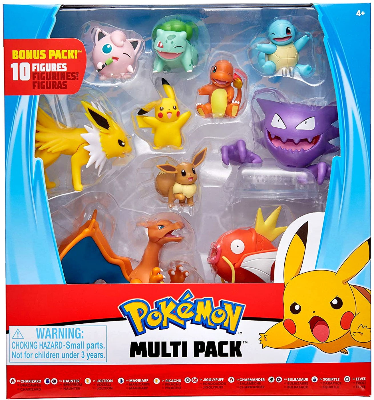 Wicked Cool Toys Pokemon Multi Pack Action Figure Set, 10 Pieces ...