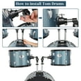 thumbnail image 3 of MCH 22in 5-Piece Adult Drum Set for Beginner, Black, 3 of 6
