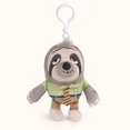 thumbnail image 5 of LLavero de Peluche de Anime Zootopia de Disney y bolso colgante, llaveros de Animal de Peluche perezoso, zorro, conejo, decoración de bolso, 5 of 5