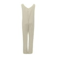 thumbnail image 4 of pstuiky Cotton and Linen Jumpsuits for Women Dressy Solid Color Sleeveless One Piece Loose Baggy Romper with Pockets Summer Outfits for Women, 4 of 7