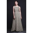 thumbnail image 3 of Bimba Floral Women Round Neck Printed Evening PartyÂ&nbsp;DressÂ&nbsp;Sleeveless Gown-Small, 3 of 5