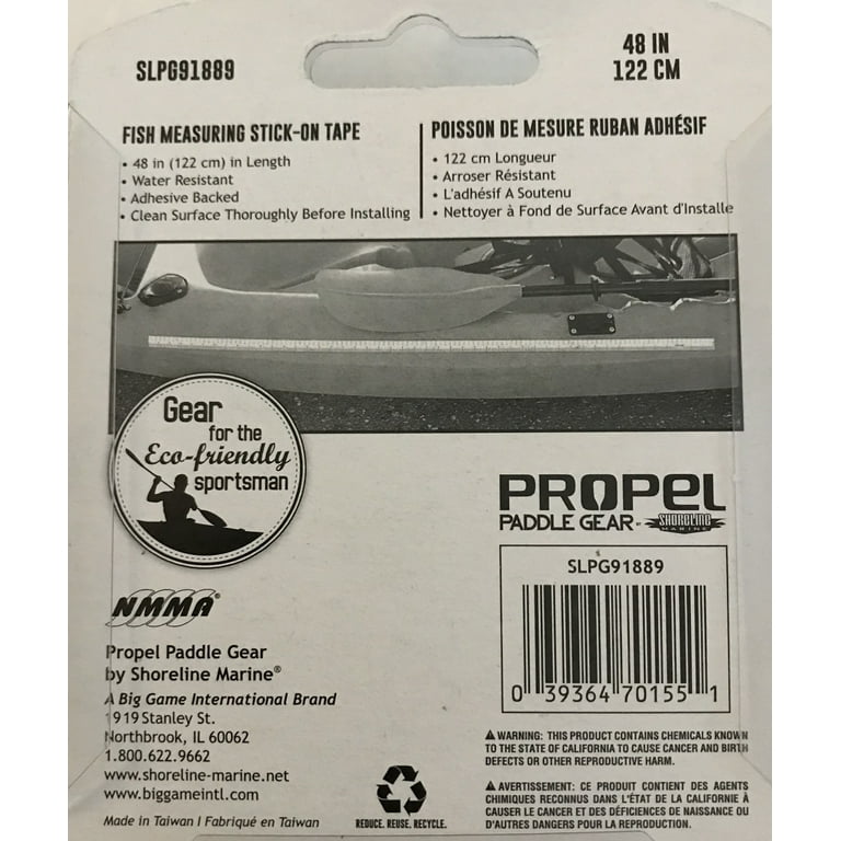 Propel Paddle Gear by Shorline Marine Fish Measuring Tape 