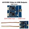 thumbnail image 3 of 2 Channel AV/CVBS Video to USB Outputs 1080P Graber AV to USB Capture Card Module UVC Free Drive for Android, 3 of 6
