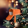 thumbnail image 2 of Custom Mailbox Ornament 2025 Mailbox Christmas Ornaments Post Office Christmas Ornaments Mailbox for Xmas Postal Christmas Ornaments Mailbox Personalized Christmas Tree Ornament (MB7) - 3163 (Red), 2 of 6