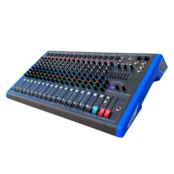 Mezcladora Profesional 16 Canales Dsp Voz De Diablo Y Voz De Ardilla Solo-16.2 Steelpro