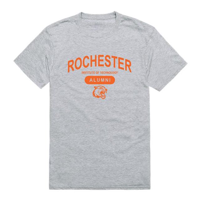 W Republic 559-370-HGY-02 T-Shirt pour Hommes Rochester Rit Tigers Alumni, Gris Chiné - Moyen