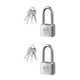 thumbnail image 4 of Moyic Cerradura de puerta plateada resistente a la corrosión para interiores y exteriores - Cerradura segura para muebles y pertenencias 40 40 largos independientes 2Conjunto, 4 of 6