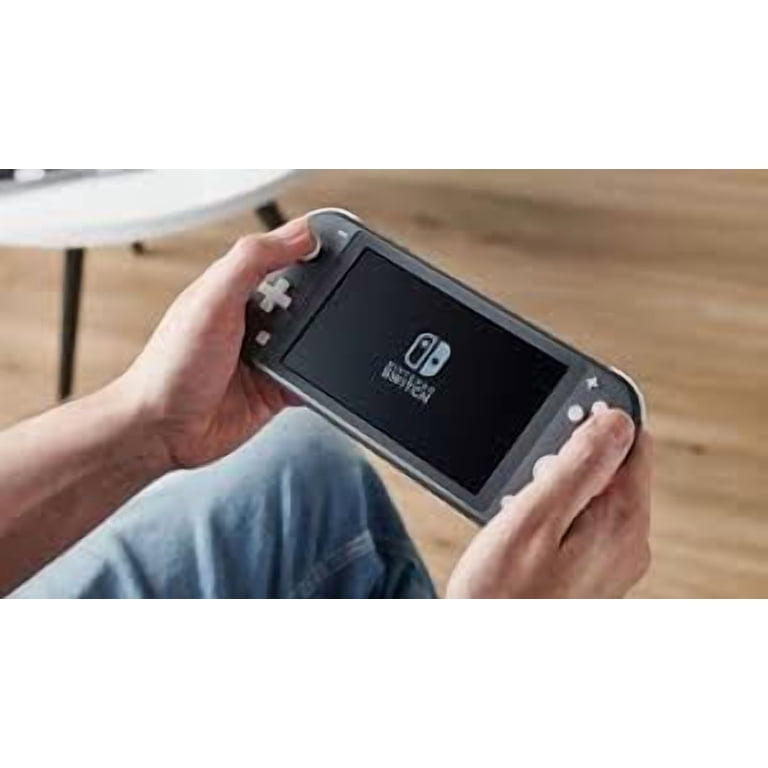 Nintendo Switch Lite Gray Gaming Console with Super 3D World and