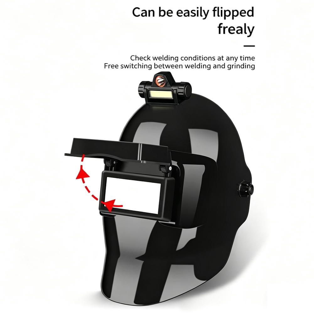 Auto Darkening Welding Helmet with Light,True Colorful Blue Light Blocking, Auto Darkening Welding Helmet, Welder Mask for TIG MIG ARC and Grind - Type A