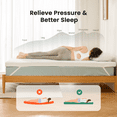 thumbnail image 3 of 3 Inch Gel Memory Foam Mattress Topper, Twin, Cooling Mattress Pad with Removable Bamboo Cover, Pressure Relief, Hypoallergenic, CertiPUR-US Certified, 3 of 11