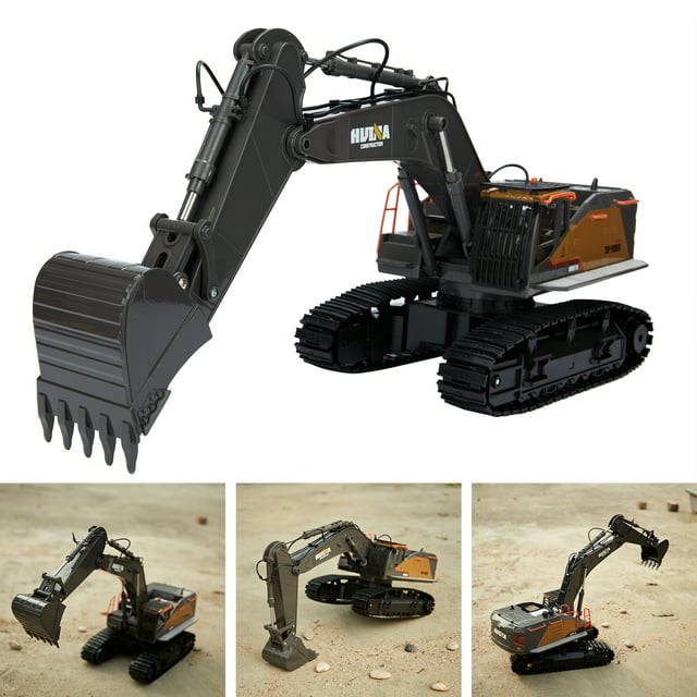 RC Excavator Remote Control Excavator Toy 1/14 Scale 22 Channel Control Construction Vehicles Truck Toy for Kids and Adults