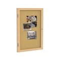 thumbnail image 2 of Ghent's Wood 36" x 30" 1 Door Enclosed Bulletin Board in Natural, 2 of 3