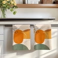 thumbnail image 7 of Boho Geometric Kitchen Towels Set of 4, Middle Century Abstract Leaves Stripes Absorbent Dish Towels for Kitchen, Microfiber Hand Towel, Quick Drying Tea Towel for Cleaning Decorative Dishcloths, 7 of 7