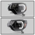 thumbnail image 5 of For 2012 2013 2014 2015 Toyota Tacoma LED DRL Light Tube Projector BK Headlights, 5 of 7