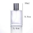 thumbnail image 3 of Frosted Glass Bottle Perfume Atomizer Refillable Spray Empty Perfume Bottle for Men and Women,Perfume Travel Refillable,50ML, 3 of 5