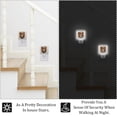 thumbnail image 6 of Floral LED Square Night Light - Energy Efficient Plug-in Nightlight with Auto Sensor for Bedroom, Bathroom, and Hallway - Soft Glow Illumination - White, Pack of 2, 6 of 6