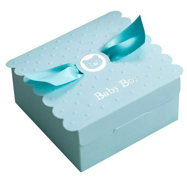 Cajas de dulces de Ángel para fiesta de bebé, niño y niña, recuerdos de Baby Shower, caja de dulces para fiesta de cumpleaños de bebé, caja de bolsa de Chocolate