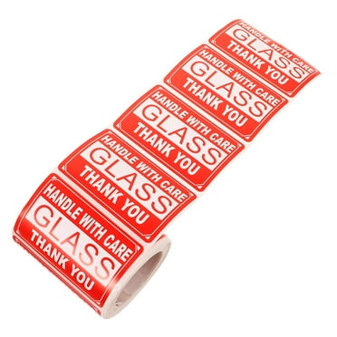 Live Animal Shipping Stickers - 250 Fluorescent Handle With Love Labels For Pet Crates