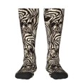 thumbnail image 1 of Fotbe Leopard And Zebra1 Calcetas Divertidas Estampadas para Hombre y Mujer, Calcetas de Algodón hasta la Rodilla para Caminar, Correr, Enfermería y Embarazo, 1 of 6