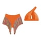 thumbnail image 5 of Conjunto de bikini para mujer, sujetador con copa acolchada, ropa de playa de nailon a la moda para fiestas y viajes. SG, 5 of 9
