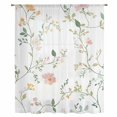 thumbnail image 2 of Watercolor Wildflowers Sheer Curtains 45 Inches Long, Spring Botanical Branches Floral Light Filering Curtains, Breathable Simi Curtain Privacy Drapes for Kitchen Bathroom Small Window Treatment, 2 of 9