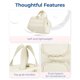thumbnail image 5 of Neceser de viaje BAGSMART Puffy Cosmetic Green para mujer, 5 of 7