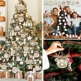 thumbnail image 4 of Dalrosia Christmas Buffalo Plaid Hanging Ornaments Christmas Tree Wooden Hanging Decor Wooden Christmas Ornaments Snowflake Reindeer Snowman Plaid Christmas Decor, 4 of 6